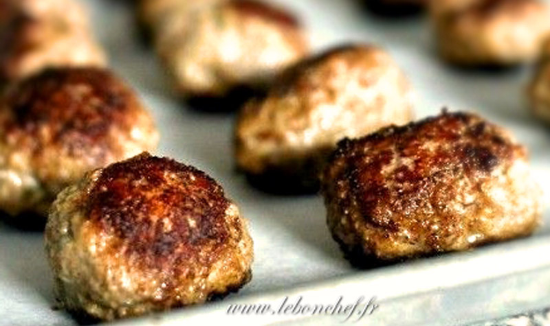 Boulettes de bœuf haché - Les boulettes de bœuf haché ont l'avantage de prendre peu de temps de préparation.