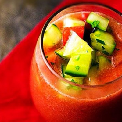 Gaspacho espagnol - Une soupe fraîche qui mettra du soleil et des vitamines dans vos assiettes !