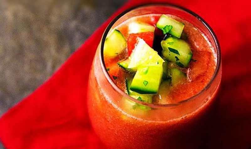 Gaspacho espagnol - Une soupe fraîche qui mettra du soleil et des vitamines dans vos assiettes !