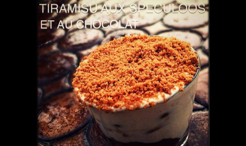 tiramisu aux speculoos et au chocolat : Cette recette de tiramisu est parfaite pour les amateurs de chocolat et de spéculoos.