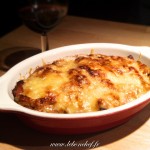 Gratin de poireaux aux lardons - Un plat hivernal qui peut se préparer à l'avance et se réchauffer à la dernière minute.