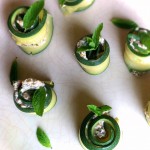 Roulades de courgettes farcies
