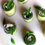 Roulades de courgettes farcies