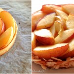 Tarte aux nectarines et perles de groseilles blanches - Lustrer les bords de la tarte encore chaude avec la gelée de groseilles blanches.