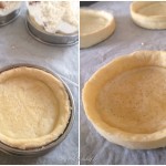 Tarte spirale aux légumes - fonds de tarte cuit à blanc.