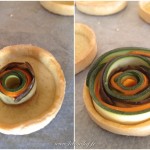 Tarte spirale aux légumes - Montage des tartes.