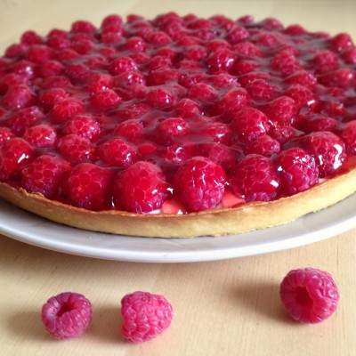 Tarte aux framboises - La tarte aux framboises est le dessert idéal pour clôturer un repas.