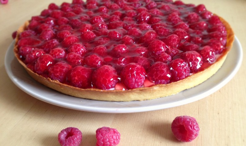 Tarte aux framboises - La tarte aux framboises est le dessert idéal pour clôturer un repas.