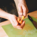 Salade de rougets - Suprême d’orange sanguine. (Photo : Elodie Davis).