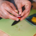 Salade de rougets - Cette décoration est basée sur la recherche et les tests. (Photo : Elodie Davis).