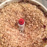Terrine de saumon, noisettes et poireaux - Attention à ne pas les mixer trop longtemps, sinon ça fait de la poudre.