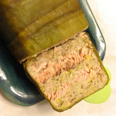 Terrine de saumon, noisettes et poireaux - Cette délicieuse terrine au saumon enchantera tous vos convives !