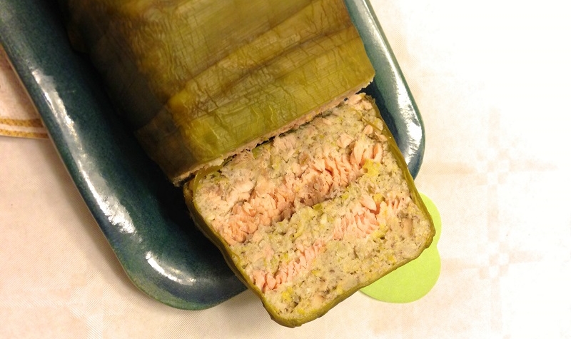 Terrine de saumon, noisettes et poireaux - Cette délicieuse terrine au saumon enchantera tous vos convives !