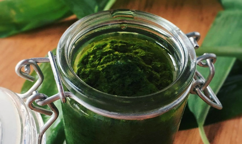 Pesto à l’ail des ours - Une recette de pesto différente pour changer... 100% saine !