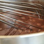 Moelleux au chocolat et aux poires - Une fois le mélange lisse, réserver hors du feu.
