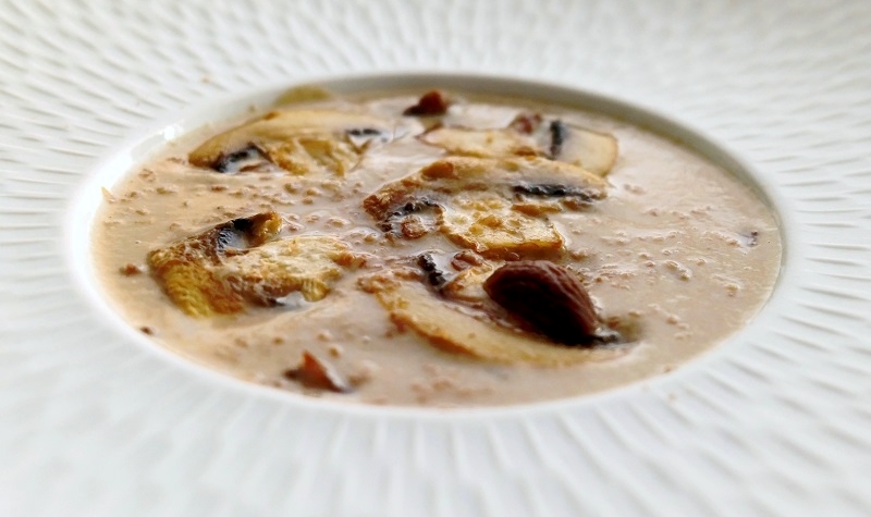 Velouté de champignons aux marrons - Un velouté végétarien qui allie tradition et modernité !